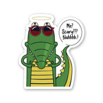 Me Scary Sticker waterproof vinyl decal for laptop, bike, car & bottle