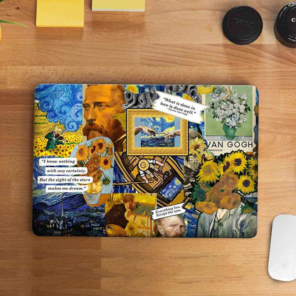 Memories of Vangogh Laptop skin waterproof vinyl decal for laptop, bike, car & bottle