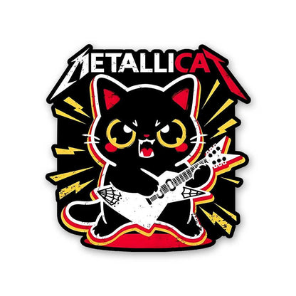 Metallicat Sticker waterproof vinyl decal for laptop, bike, car & bottle