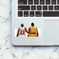 Michael Jordan & Kobe Bryant Sticker waterproof vinyl decal for laptop, bike, car & bottle