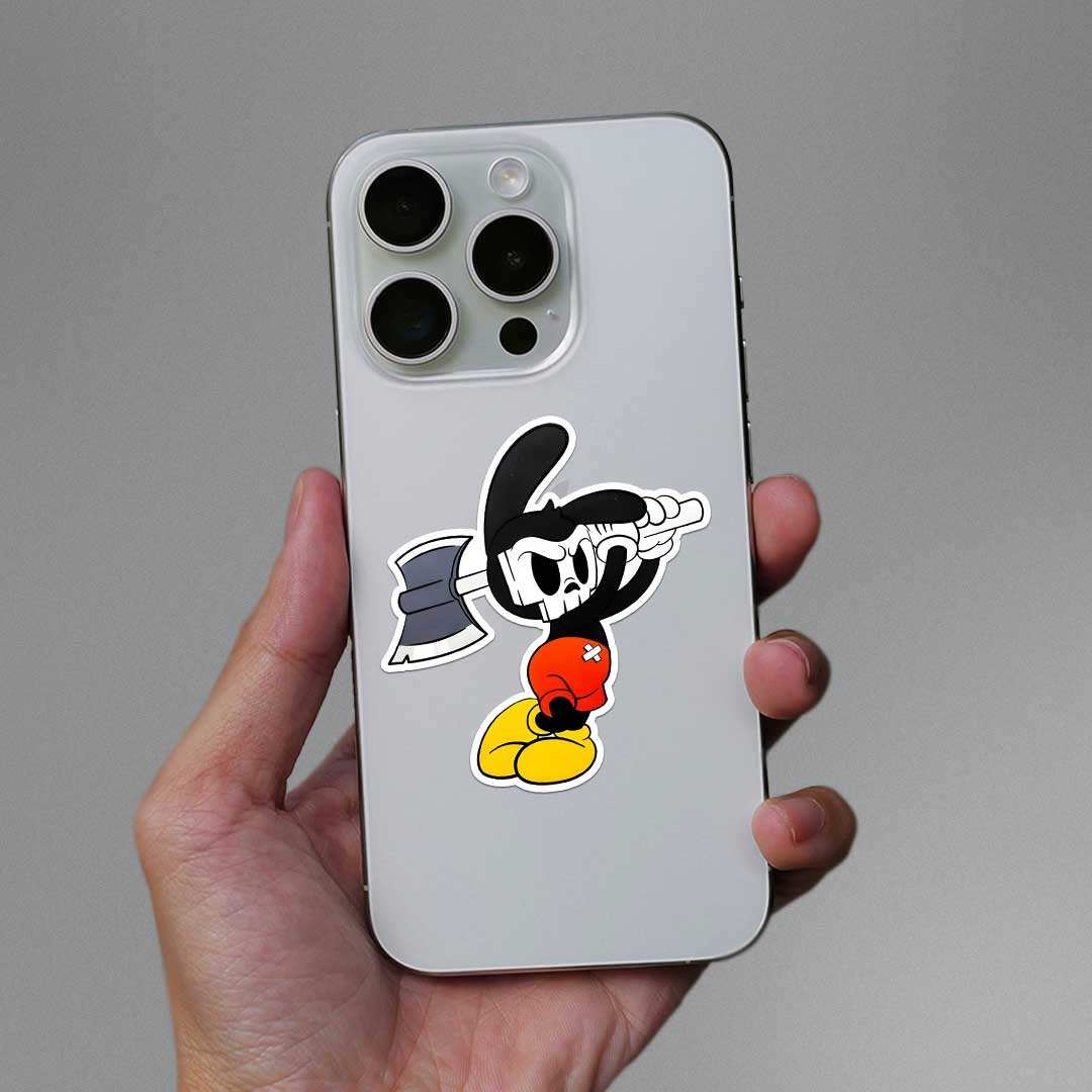 Mickey Sticker waterproof vinyl decal for laptop, bike, car & bottle
