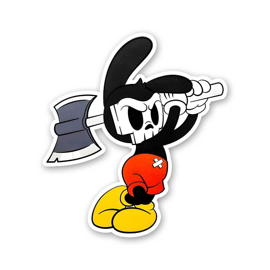 Mickey Sticker waterproof vinyl decal for laptop, bike, car & bottle