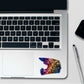 Midnight Helmet Holographic Sticker waterproof vinyl decal for laptop, bike, car & bottle
