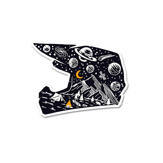 Midnight Helmet Sticker - STICK IT UP