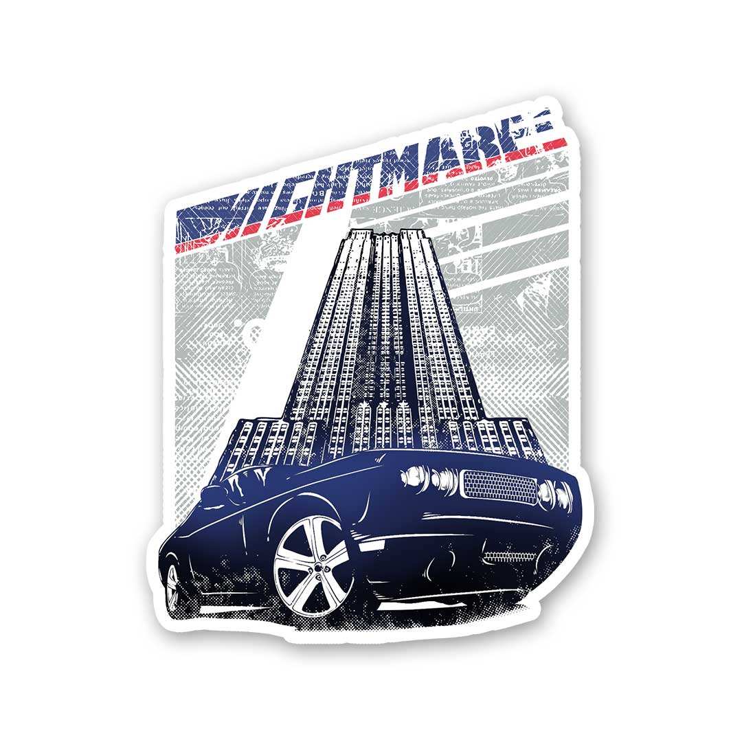 Mightmare Sticker waterproof vinyl decal for laptop, bike, car & bottle