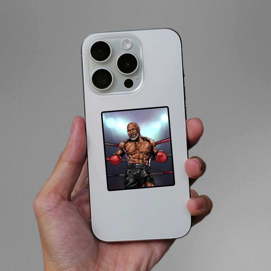 Mike Tyson Sticker waterproof vinyl decal for laptop, bike, car & bottle