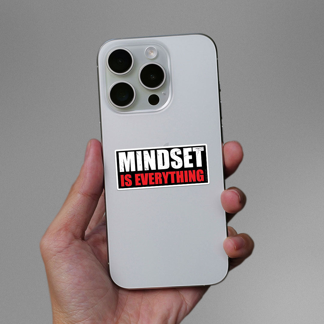 Mindset Is Everything Sticker waterproof vinyl decal for laptop, bike, car & bottle