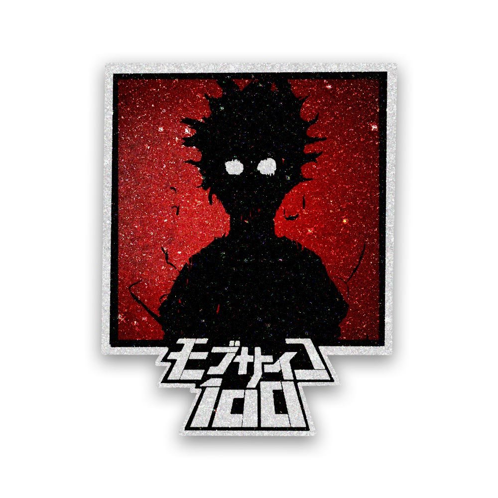 Buy Mob Psycho Glitter Sticker Online | Premium Waterproof Vinyl ...