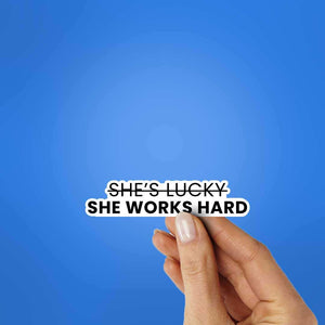 Shes Lucky Sticker