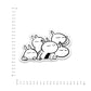 Molang & Piu Piu Bumper Sticker waterproof vinyl decal for laptop, bike, car & bottle