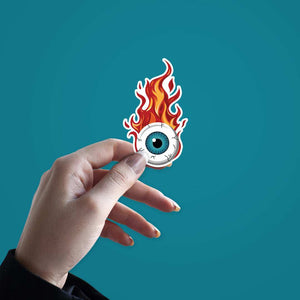 Monster Eye Sticker waterproof vinyl decal for laptop, bike, car & bottle