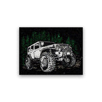 Monster Jeep Glitter Sticker waterproof vinyl decal for laptop, bike, car & bottle