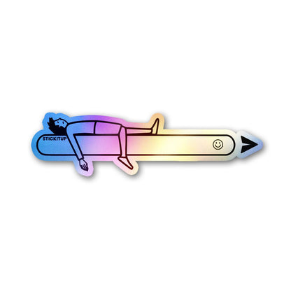 Mood Bar Holographic Stickers waterproof vinyl decal for laptop, bike, car & bottle