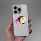 Moon Child Leo Holographic Sticker waterproof vinyl decal for laptop, bike, car & bottle