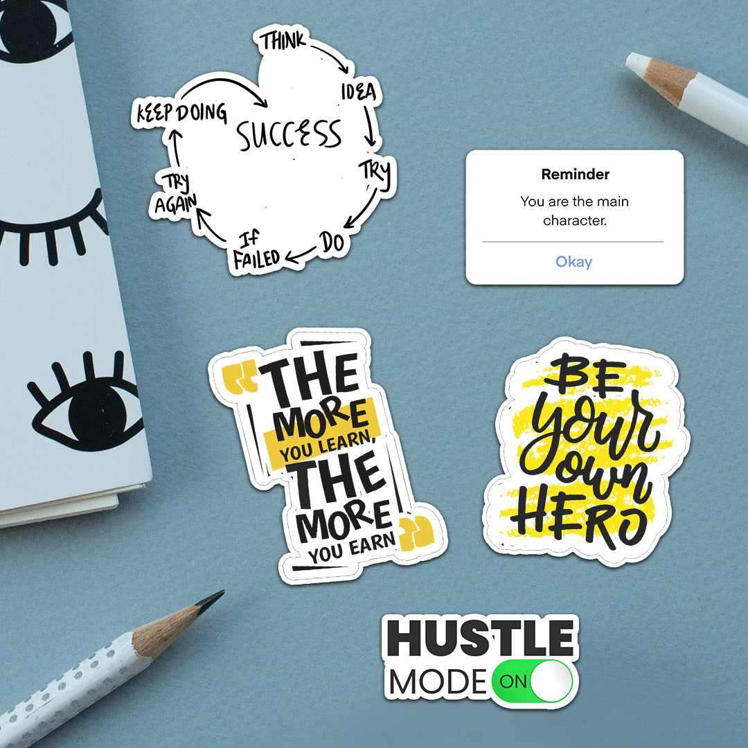 Motivation Sticker Pack [5 sticker] - Sticker Packs | STICK IT UP