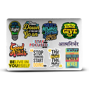 Motivational Sticker Packs [50 sticker] waterproof vinyl decal for laptop, bike, car & bottle