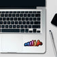 Moto Evolution Holographic Stickers waterproof vinyl decal for laptop, bike, car & bottle