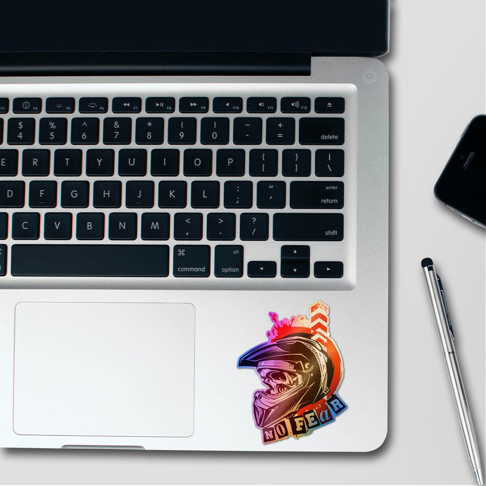 Motocross Helmet Graphic Holographic Stickers - Holographic stickers | STICK IT UP