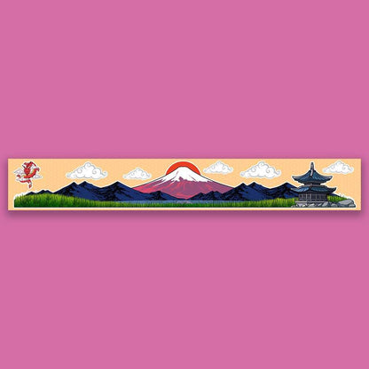 Mount Fuji Infinity Sticker waterproof vinyl decal for laptop, bike, car & bottle
