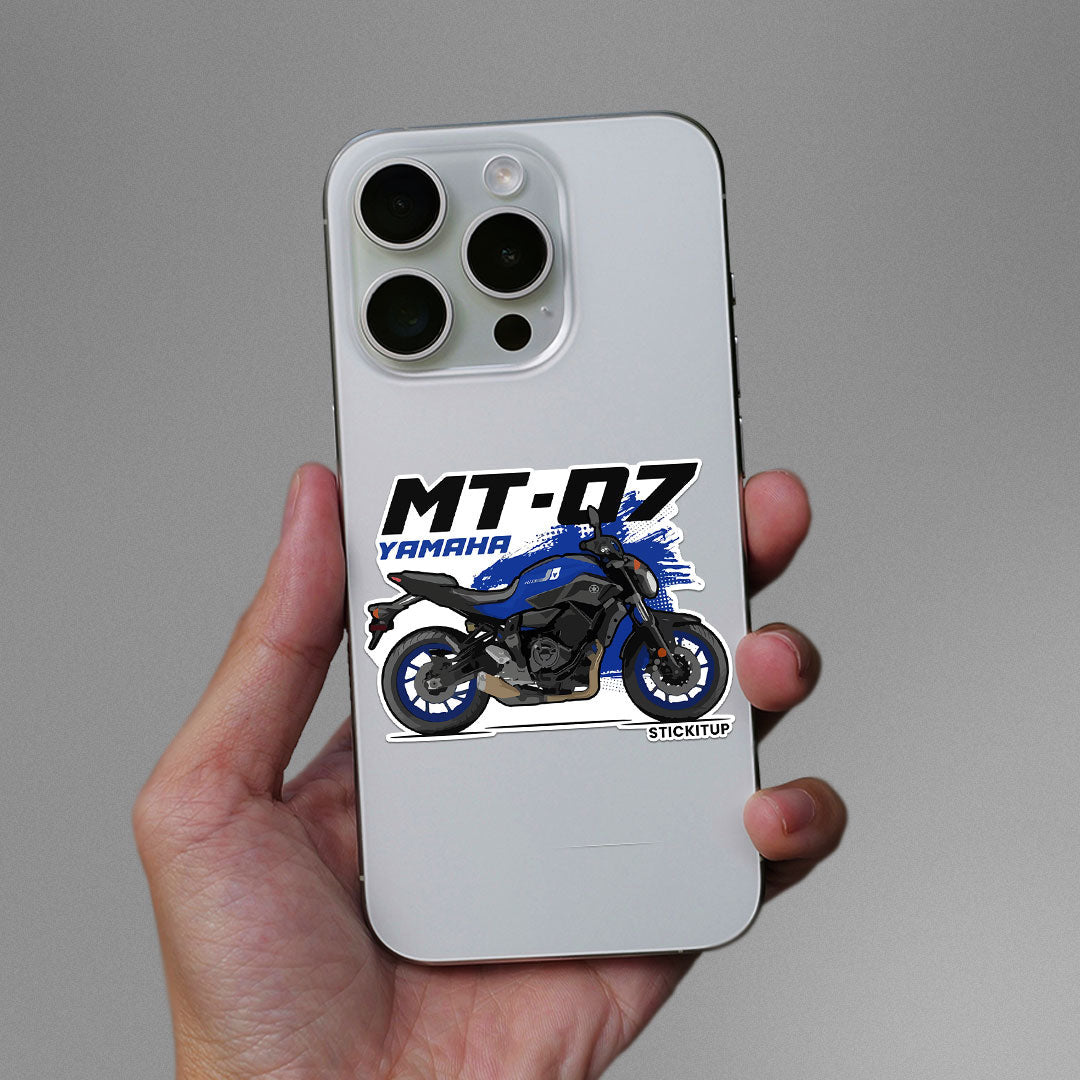 MT - 07 Sticker waterproof vinyl decal for laptop, bike, car & bottle