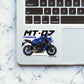 MT - 07 Sticker waterproof vinyl decal for laptop, bike, car & bottle