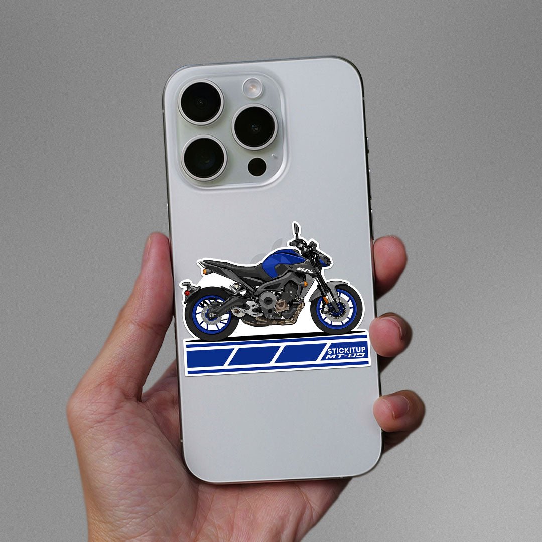 MT - 09 Sticker waterproof vinyl decal for laptop, bike, car & bottle