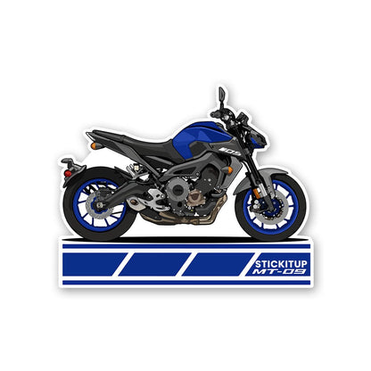 MT - 09 Sticker waterproof vinyl decal for laptop, bike, car & bottle