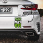 Mujhe Mat Roko Bumper Sticker waterproof vinyl decal for laptop, bike, car & bottle