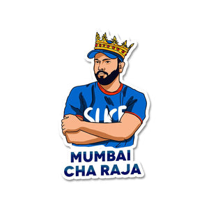 Mumbai Cha Raja Sticker waterproof vinyl decal for laptop, bike, car & bottle