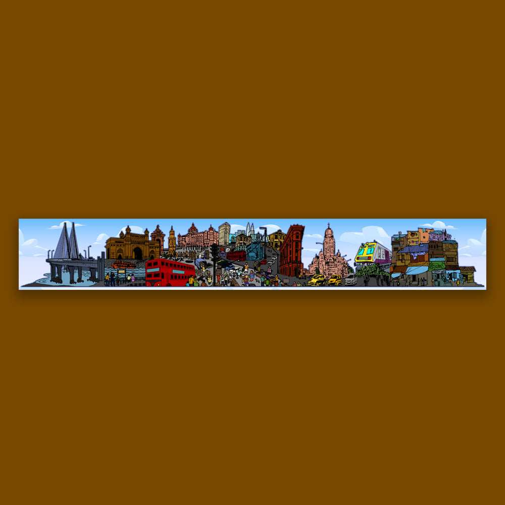 Mumbai Infinity Sticker waterproof vinyl decal for laptop, bike, car & bottle