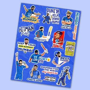 Mumbai Mini Sticker Sheet waterproof vinyl decal for laptop, bike, car & bottle