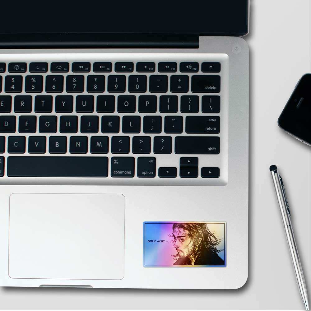 Musashi Miyamoto Holographic Sticker waterproof vinyl decal for laptop, bike, car & bottle