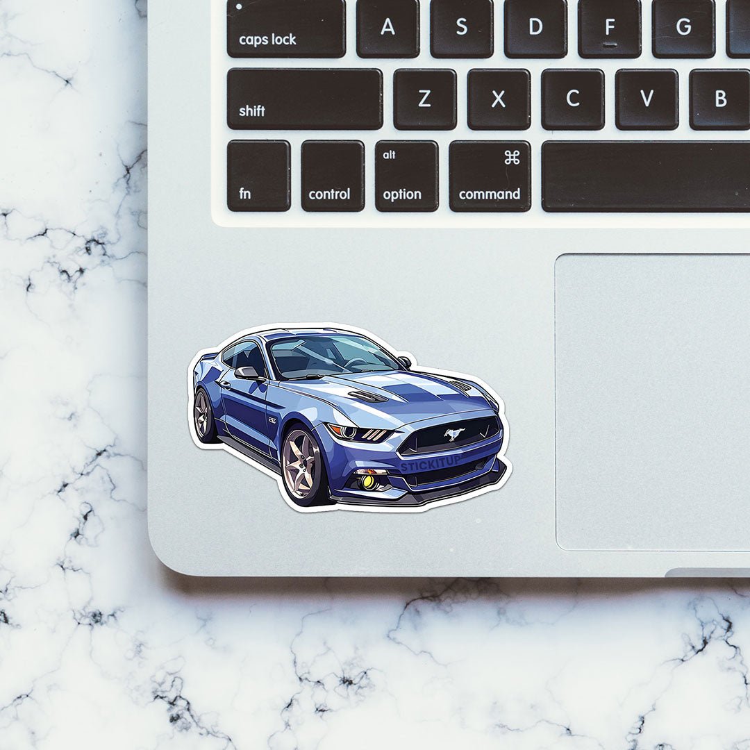 Mustang Sticker waterproof vinyl decal for laptop, bike, car & bottle