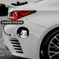Muzan Bumper Sticker waterproof vinyl decal for laptop, bike, car & bottle