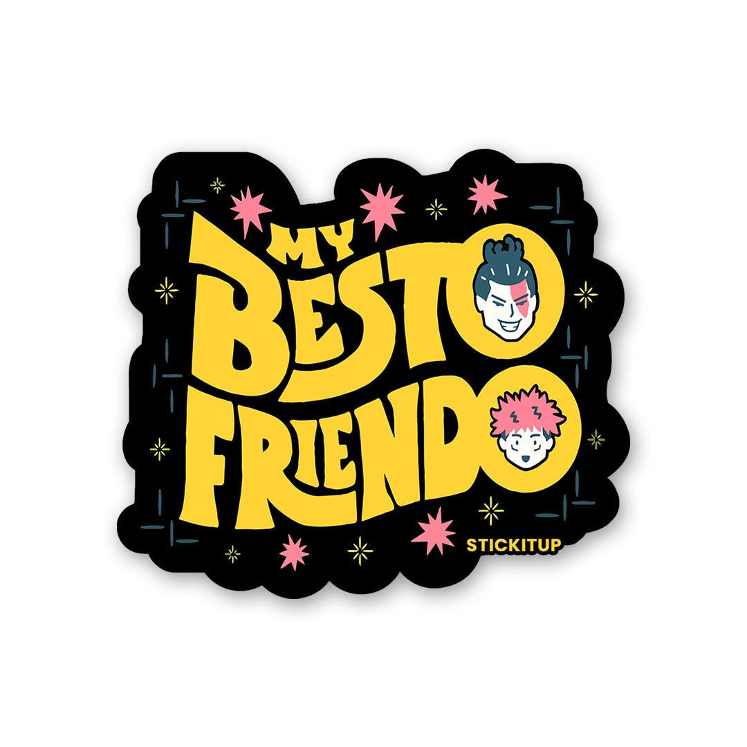 My Besto Friendo Sticker waterproof vinyl decal for laptop, bike, car & bottle