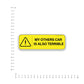 my car Bumper Sticker waterproof vinyl decal for laptop, bike, car & bottle