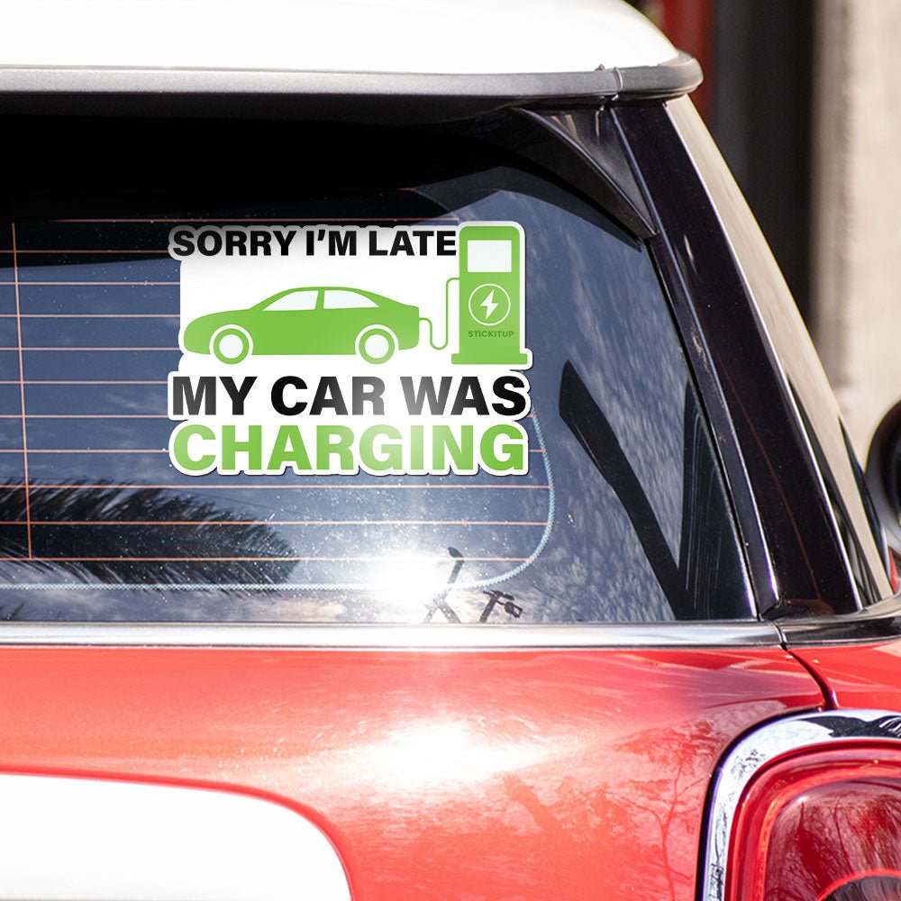 My Car Was Bumper Sticker waterproof vinyl decal for laptop, bike, car & bottle