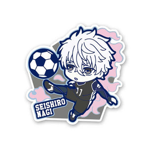 Nagi Seishiro Chibi Sticker waterproof vinyl decal for laptop, bike, car & bottle