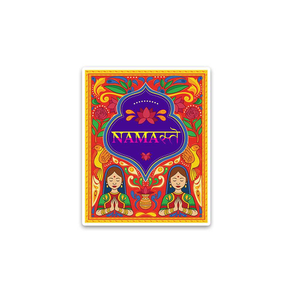 Namaste Bumper Sticker waterproof vinyl decal for laptop, bike, car & bottle
