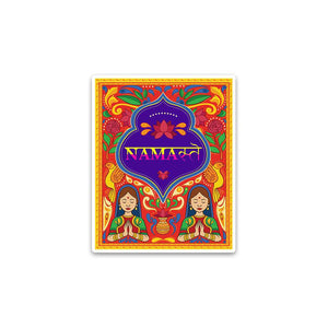 Namaste Bumper Sticker waterproof vinyl decal for laptop, bike, car & bottle