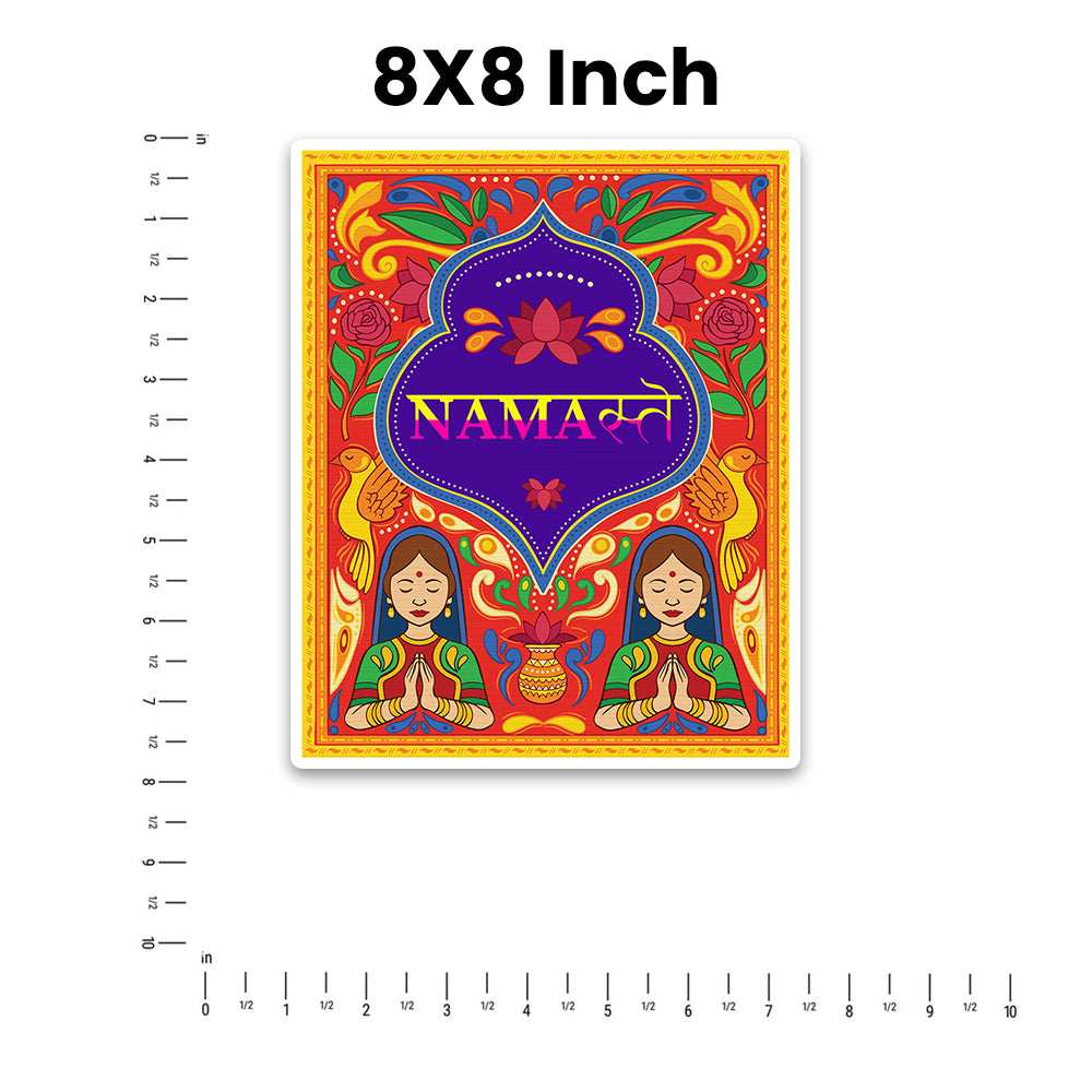 Namaste Bumper Sticker waterproof vinyl decal for laptop, bike, car & bottle