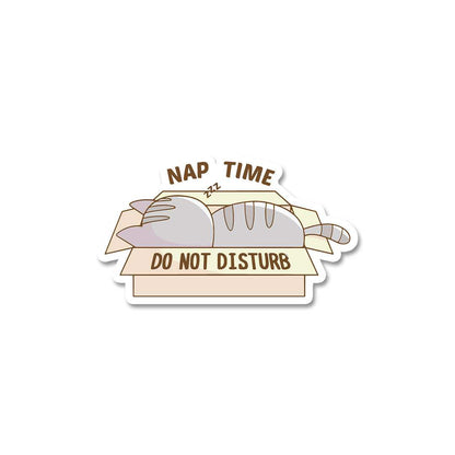 Nap Time Sticker waterproof vinyl decal for laptop, bike, car & bottle