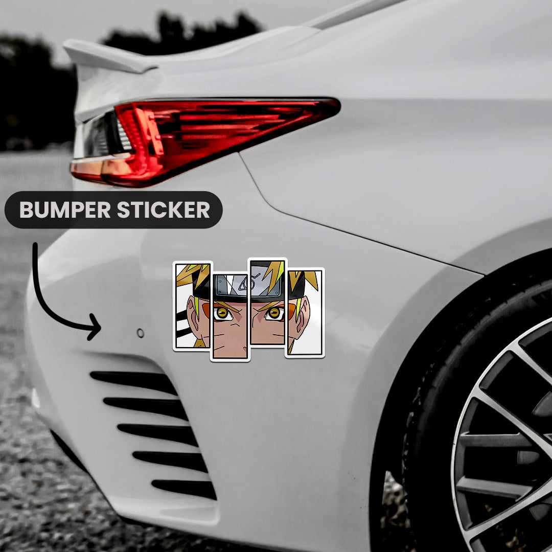 Naruto Bumper Sticker waterproof vinyl decal for laptop, bike, car & bottle