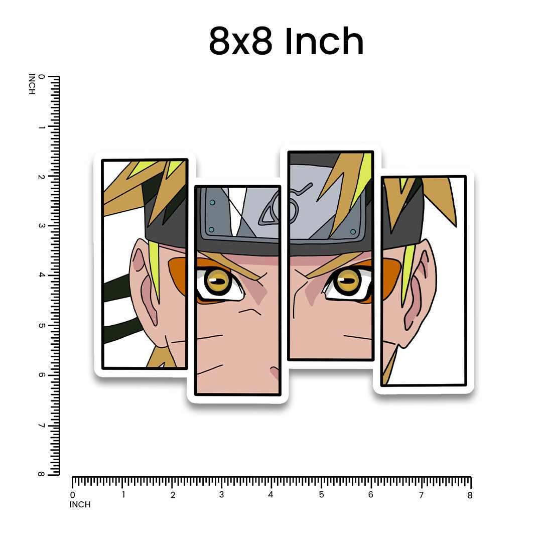 Naruto Bumper Sticker waterproof vinyl decal for laptop, bike, car & bottle