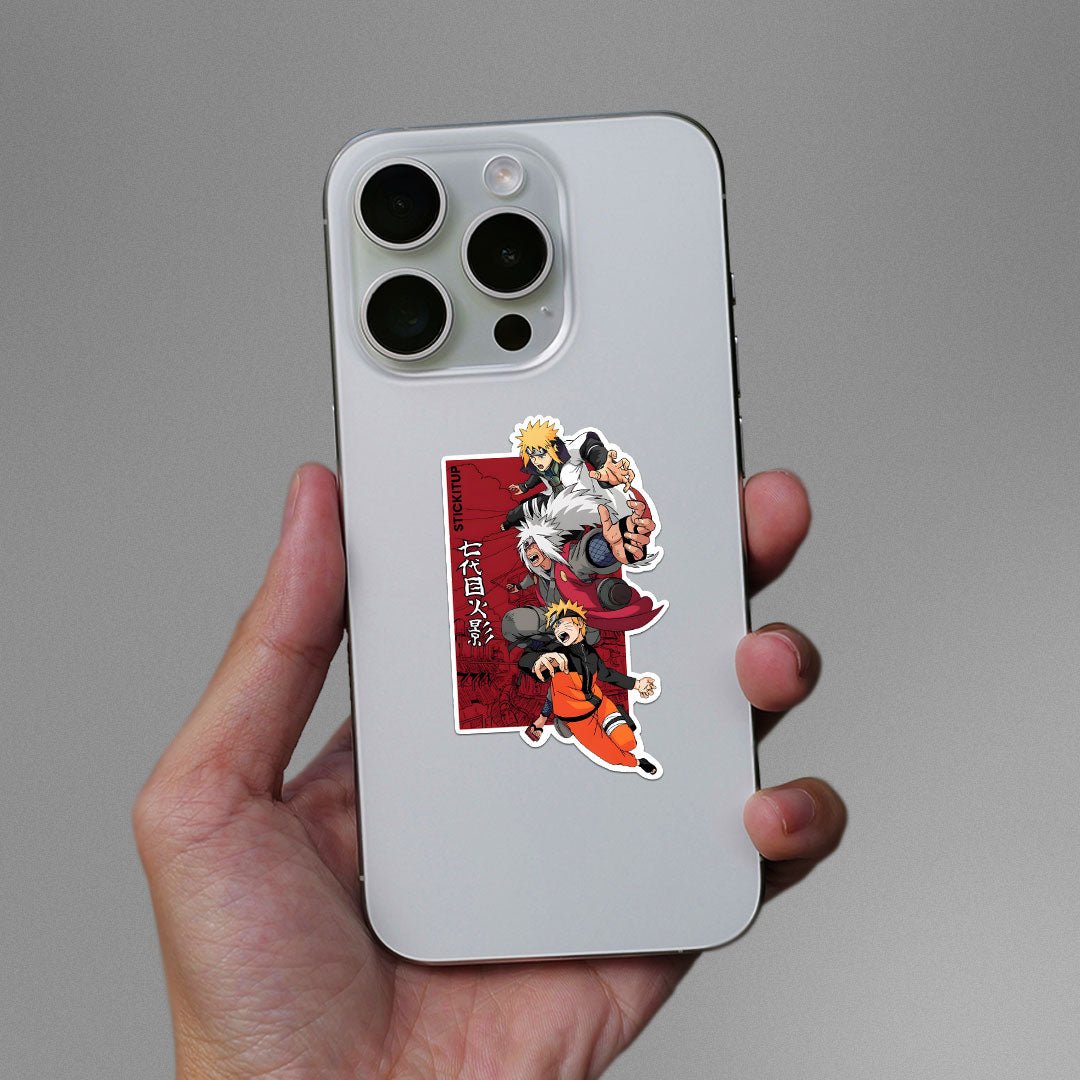 Naruto Family Sticker waterproof vinyl decal for laptop, bike, car & bottle