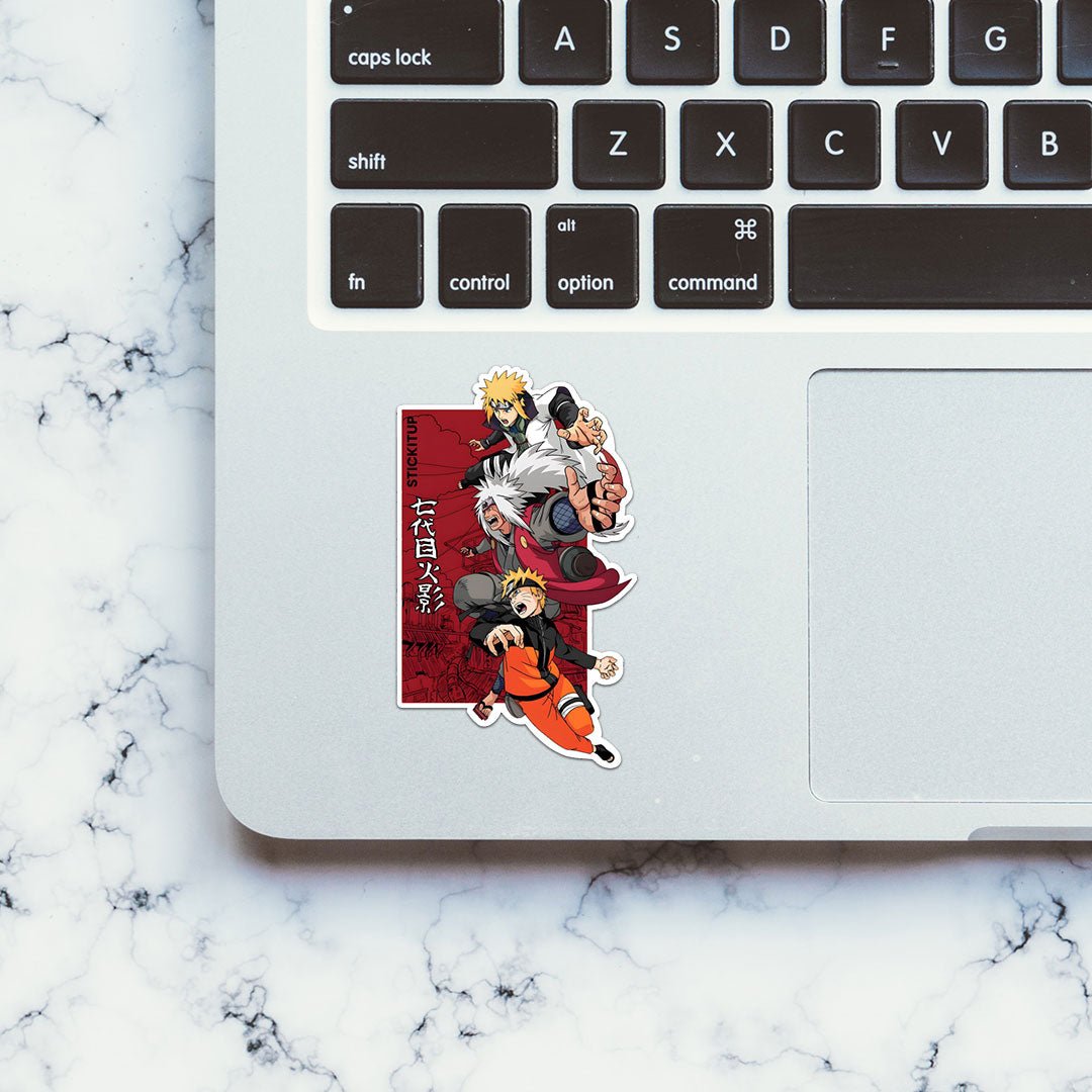 Naruto Family Sticker waterproof vinyl decal for laptop, bike, car & bottle