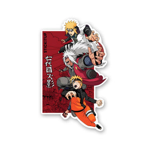 Naruto Family Sticker waterproof vinyl decal for laptop, bike, car & bottle