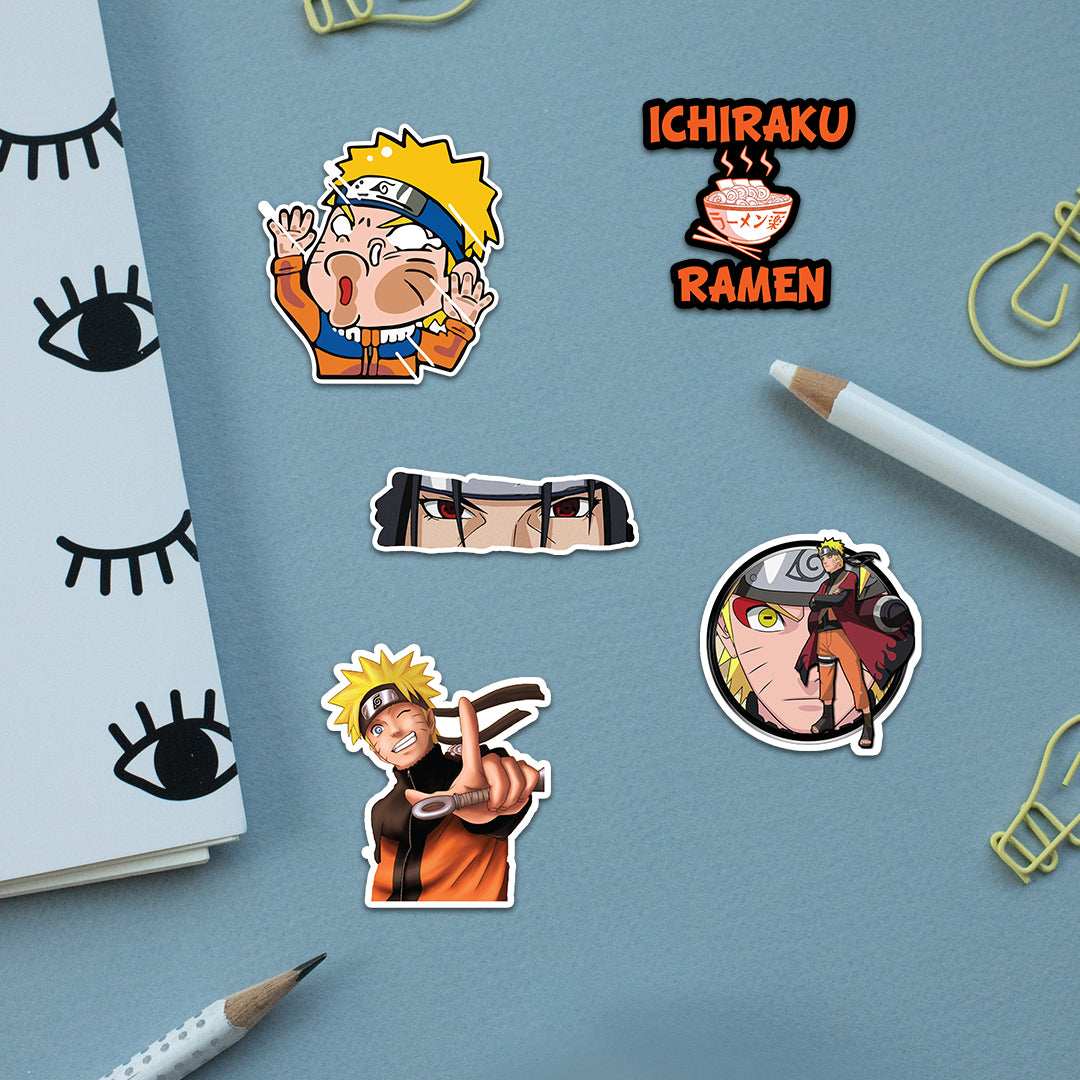 Naruto Sticker Packs [50 sticker] waterproof vinyl decal for laptop, bike, car & bottle