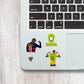 Naymar mini sticker sheet waterproof vinyl decal for laptop, bike, car & bottle
