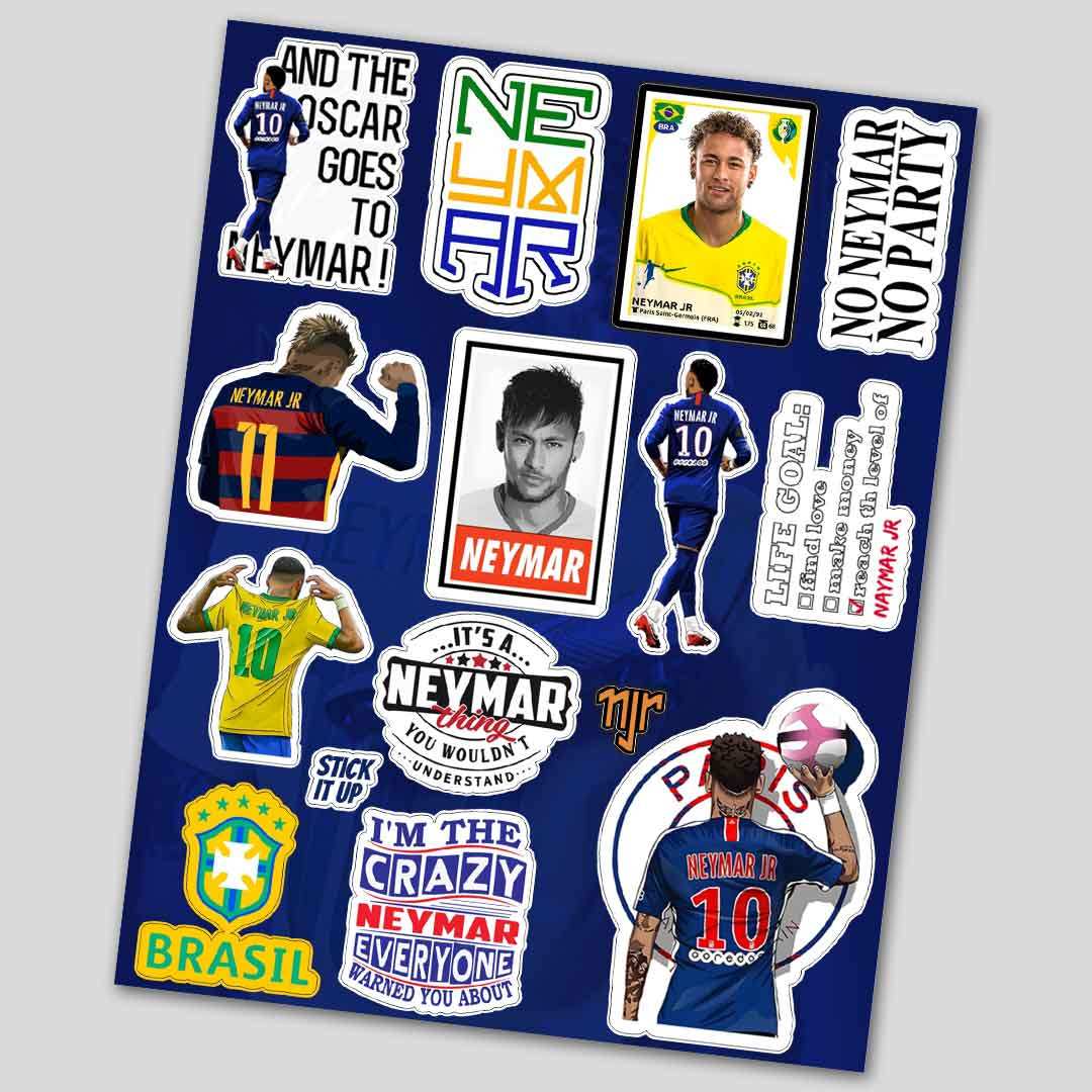 Naymar mini sticker sheet waterproof vinyl decal for laptop, bike, car & bottle